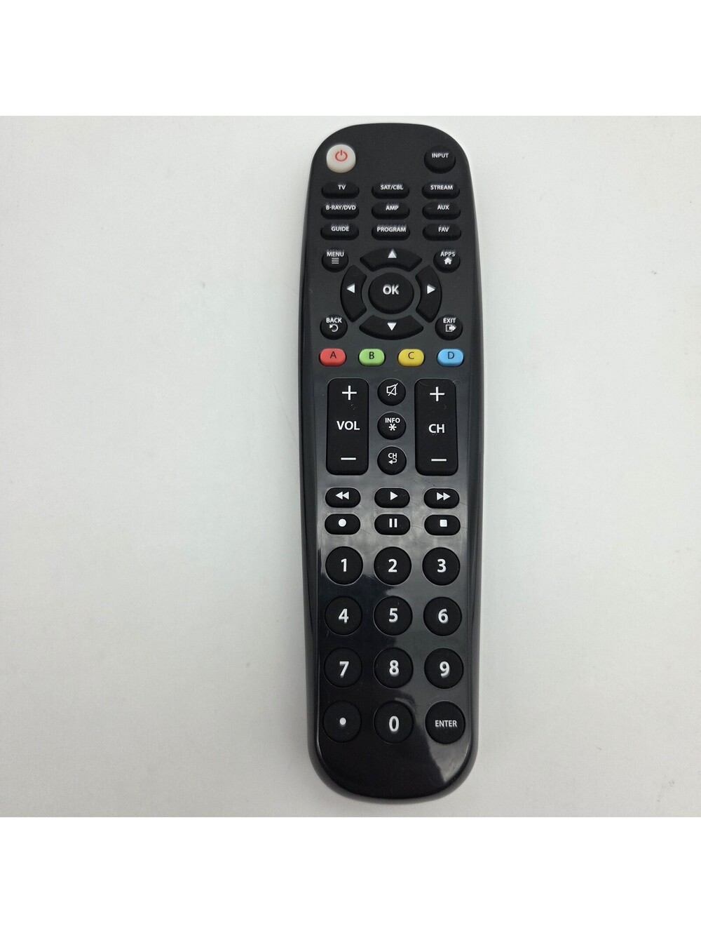 Blackweb Universal Remote Control BWB18AV004-PCL-X 6-Device TV Sat Cable Tested